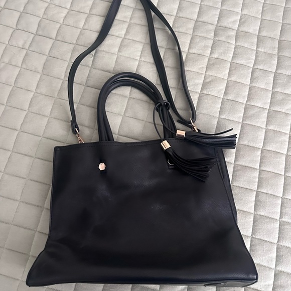 Handbags - Black Purse with Strap